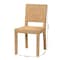 Bali & Pari Anfield Modern Bohemian Natural Seagrass and Mahogany Wood Dining Chair 243-13485-ZORO - alternate 6
